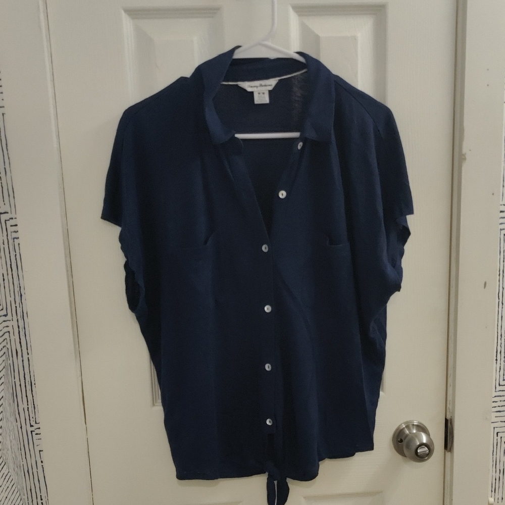 Tommy Bahama Dark Blue Button-Down Shirt